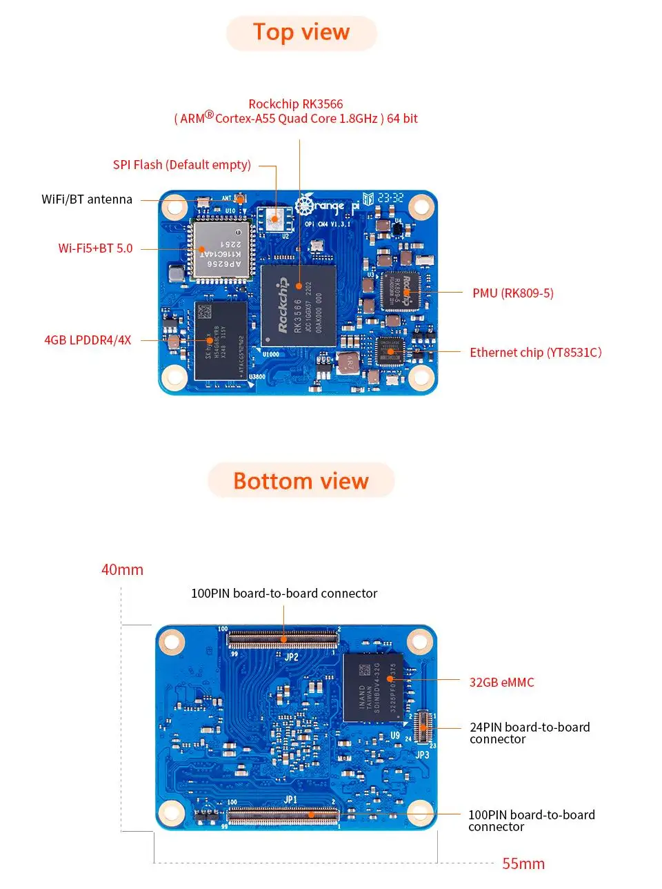 BoaMasMOrange Pi CM4 4GB RAM 3 - Compute Module 4 32Gb Wifi recensie en prijs